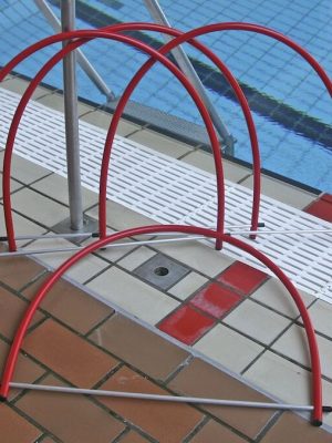 Köfunarhálfhringir, 4 stykki með innbyggðum lóðum