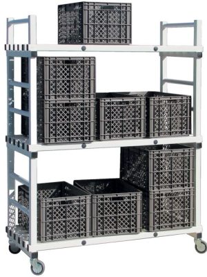 Geymsluvagn fyrir sundbúnað, 3 hillur L: 140 x B: 60 x H: 205 cm