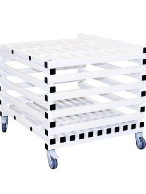 Geymsluvagn fyrir sundbúnað, með loki L: 100 x B: 87 x H: 80 cm