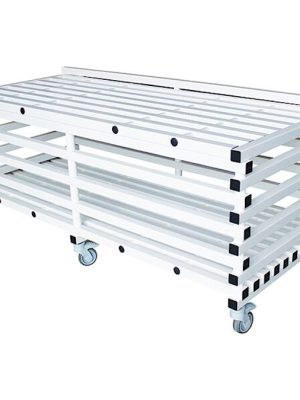 Geymsluvagn fyrir sundbúnað, með loki L: 200 x B: 87 x H: 80 cm