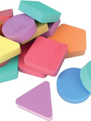 Rúmfræðileg form úr froðu, 16 stk.