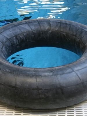 Baðhringur með stórum þvermál: 170 cm Festur með kúluventil