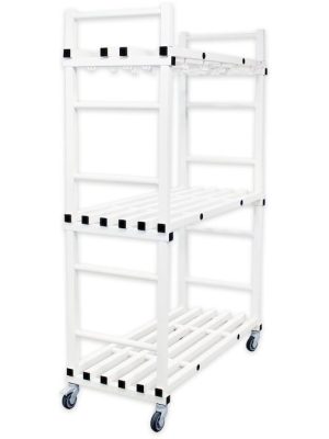 Áhaldavagn - hillurekki B: 140 x D: 60 x H: 180 cm