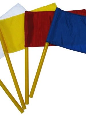 Fjögurra hluta fánar fyrir vatnspólódómara.