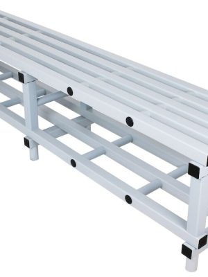 Bekkur með skóhillu 200 x 40 x 50 cm Skápbekkur fyrir sundlaug