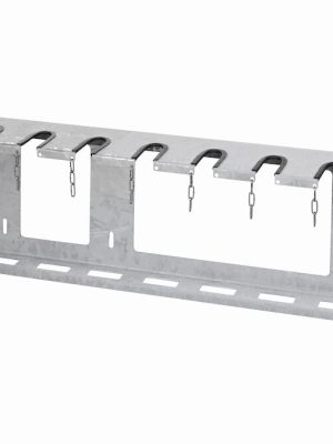 Rekki fyrir 7 vespur, ryðfrítt stál. Til veggfestingar.