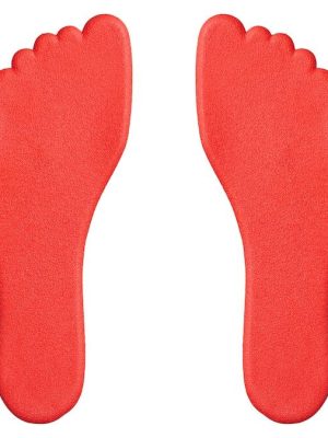 Rauður fótspor eftir hreyfingu 18 x 10,5 cm