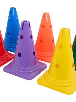 Keilur fyrir hreyfifærnisett, 6 stykki. Blandaðir litir.