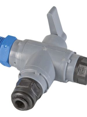 Þriggja vega dreifingaraðili fyrir ofan stúthaus