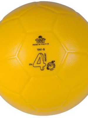 Tilraunafótbolti fyrir skóla, stærð 4, gulur, Ø 19,5 cm, þyngd u.þ.b. 360 g