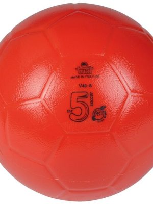 Tilraunafótbolti fyrir skóla, stærð 5, rauður, Ø 21,5 cm, þyngd u.þ.b. 420 g