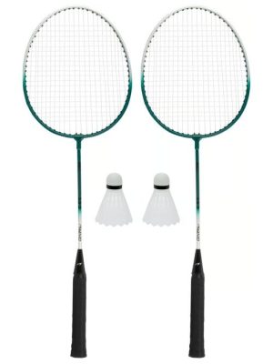 Badmintonsett Basic, 2 spaðar, 2 boltar og geymslutaska.