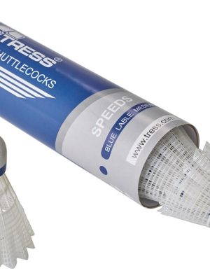 Badmintonboltar úr nylon með korkhaus. Hólkur með 6 stk.