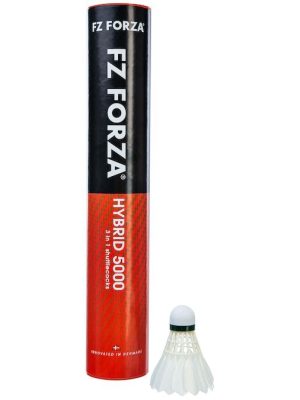 Badmintonboltar Forza Hybrid 5000 rör með 12 stk.