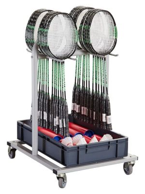 Badmintonsett með flutningsvagni Badmintonsett Champions Play