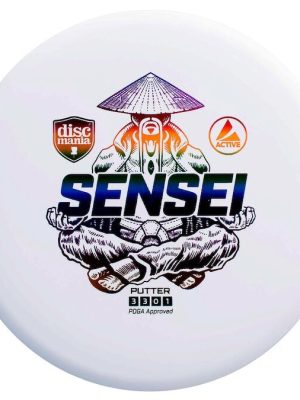 Frisbígolf pútter Sensei Hraði: 3, Rennsli: 3, Beygja: 0, Fada: 1