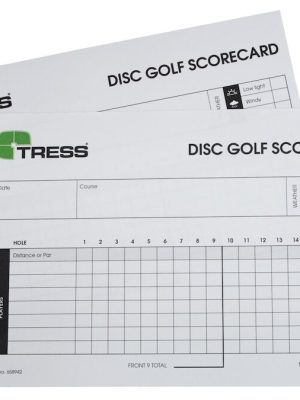 Skorkort fyrir frisbígolf, 50 kort í pakka