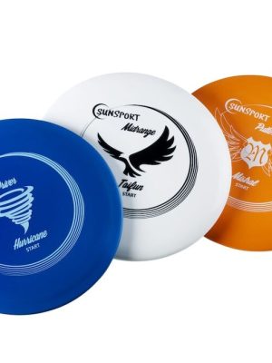 Byrjunarsett fyrir frisbígolf, 3 hlutar. Pútter, miðlungs pútter, dræver.