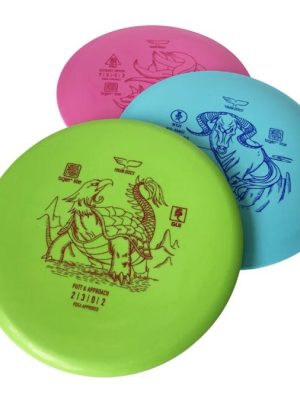 Byrjunarsett fyrir frisbígolf, Yikun, 3 stk. Pútter, miðlungs pútter, dræver