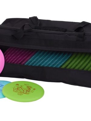 Diskgolfskólasett með 30 diskum + poka (blanda) Inniheldur 30 diska og 1 poka