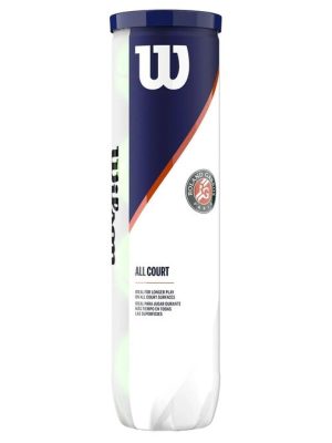 Tennisboltar Wilson Roland Garros All Court 4-pakkning túpa með 4 boltum