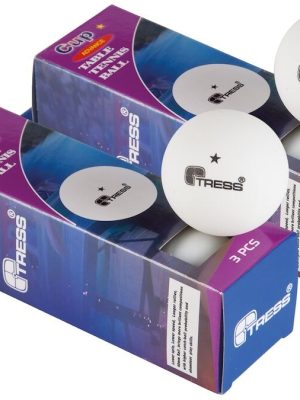 Borðtennisboltar 6 stk. Hvítir *