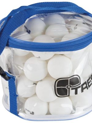 Borðtennisboltar 50 stk. Hvítir * Sellulóíðlausir boltar