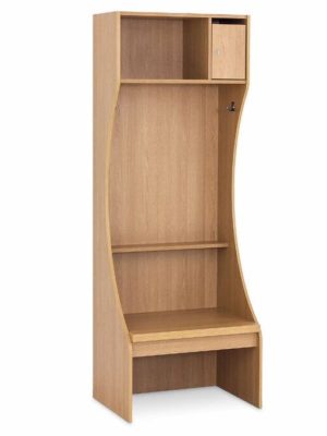 Skiptibekkur í hokkíboxi, eik, opinn