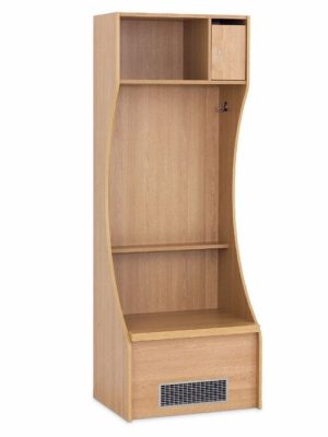 Skiptibekkur í hokkíboxi, eik, lokaður