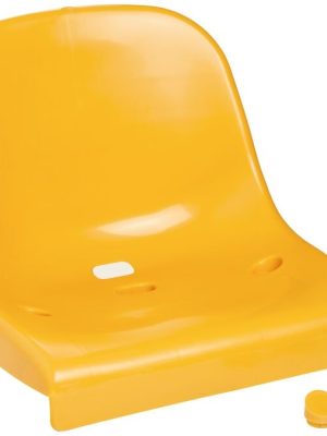 Sæti á stúku fyrir leikmannaklefa, gult