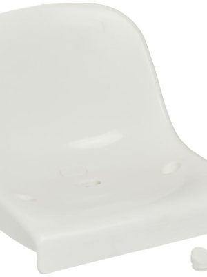 Sæti á stúku fyrir leikmannaklefa, hvítt