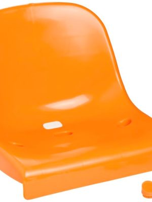 Sæti á stúku fyrir leikmannaklefa, appelsínugult