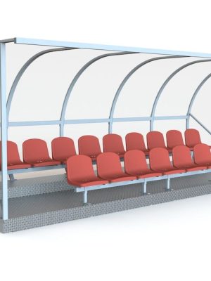 Leikmannaklefi Gamma+ 16 manns Tvöföld röð