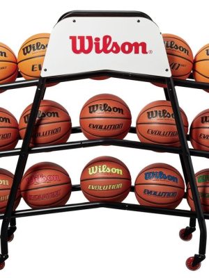 Wilson Deluxe körfuboltastandur fyrir 15 bolta