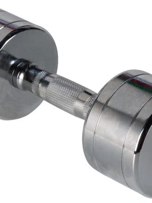 Handlóð í krómi, 7 kg, grip: 12 cm