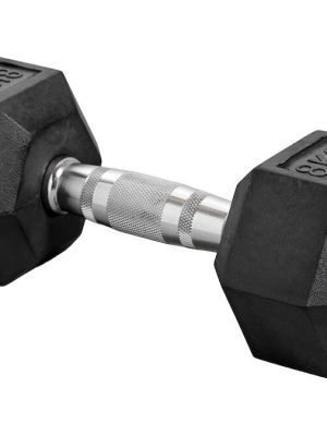 Handlóð sexhyrnd gúmmí 8 kg