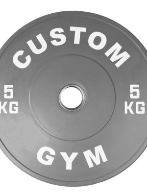 Litað stuðaraplata 5 kg grá Gatþvermál: 50 mm