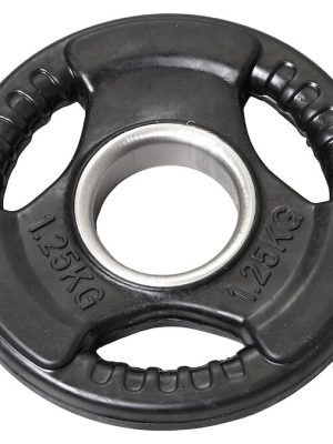 Þyngdarskífa úr gúmmíi 1,25 kg, Ø 50 mm Gatþvermál: 50 mm