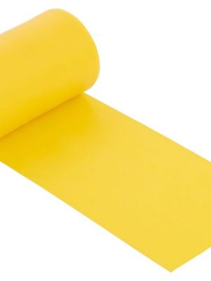 Æfingateygjanlegt efni 25 m, X-létt náttúrulegt latex, gult