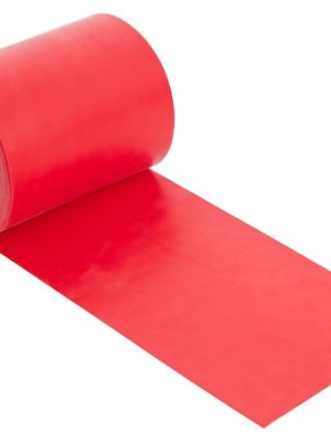 Æfingateygjanlegt band 25 m, miðlungs náttúrulegt latex, rautt