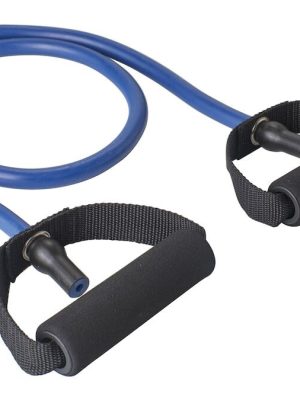 Exertube æfingaband, hart 140 cm, blátt