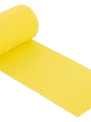 Æfingateygjanlegt efni 25 m, X-létt, latexfrítt, gult. Þykkt 0,25 mm.