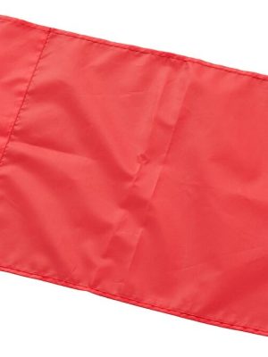 Hornfáni 37 x 28 cm, rauður. Fyrir 30 og 40 mm hornstólpa.