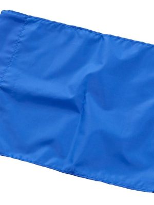 Hornfáni 37 x 28 cm, blár. Fyrir 30 og 40 mm hornstólpa.