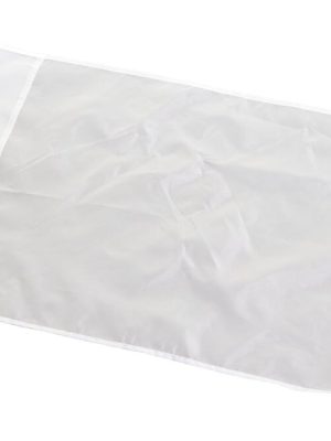 Hornfáni 60 x 40 cm, hvítur Fyrir 50 mm hornstólpa