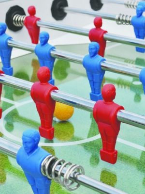 Teleskopískar stangir fyrir fótboltaborð í Madrid. Heill stangasett.