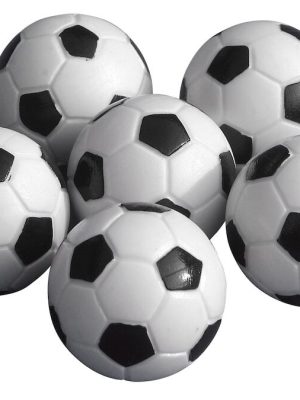 Borðfótboltakúlur, 6 stk. Ø: 32 mm