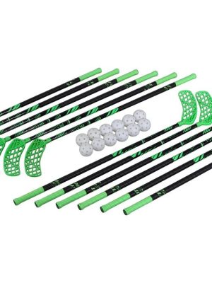 Inniboltasett 100 cm, grænt, 12 kylfur og 12 boltar