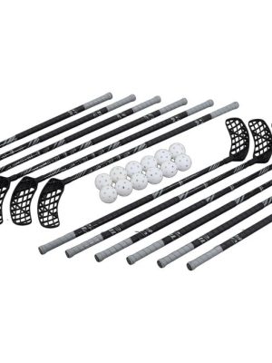 Innifalssett 90 cm, svart, 12 kylfur og 12 boltar