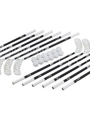 Inniboltasett 90 cm, hvítt, 12 kylfur og 12 boltar